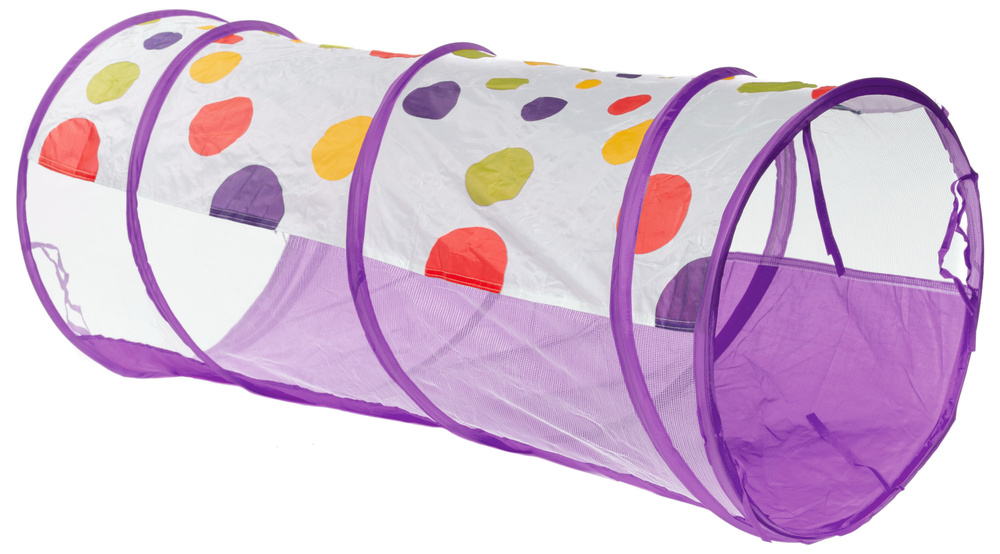 Палатка детская Тоннель Игрокат Червячок бело-фиолетовый, вигвам детский  #1