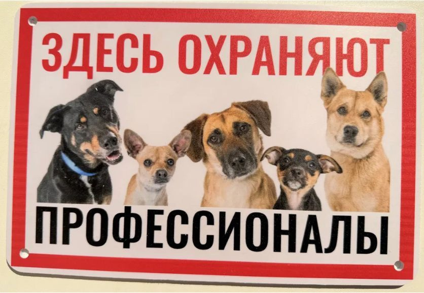 Табличка "Реклама охраны" #1