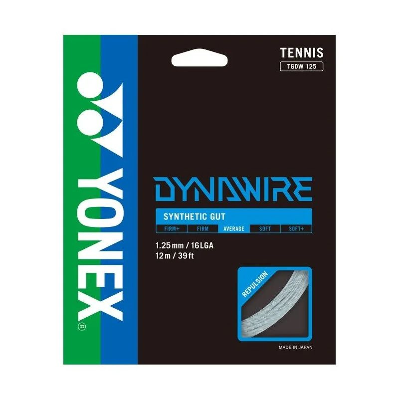 Струна для тенниса Yonex 12m Dynawire, White/Silver, 1.25 #1
