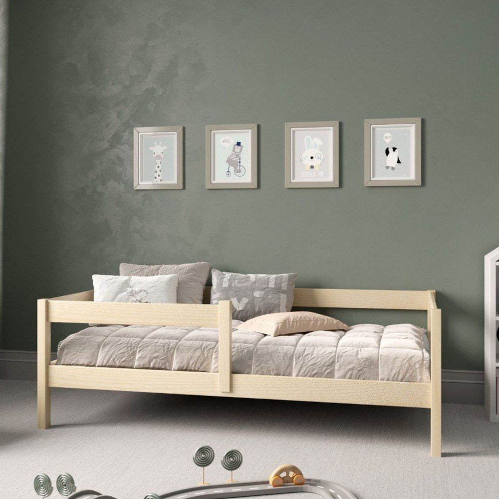 Кровать односпальная с бортиком, 180х80 см, модель ALYA #1