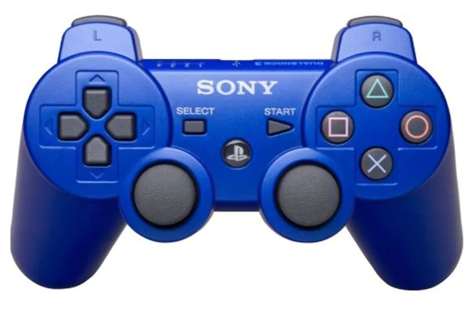 PlayStation Геймпад Беспроводной Bluetooth для 3 Синий / PS3 / Блютуз - Джойстик Дуалшок 3 / Dualshock #1
