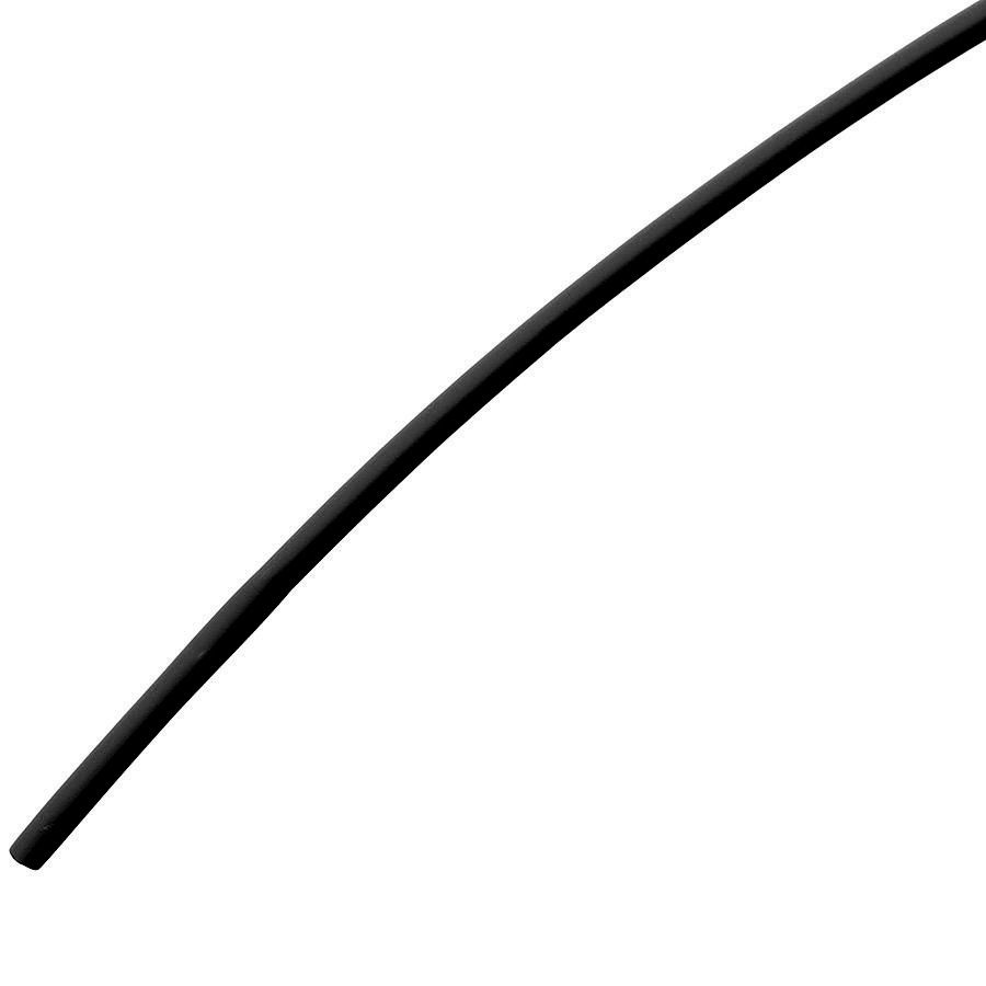 Трубка термоусадочная d3.0мм L1000мм черная, 1 метр, 2:1 #1