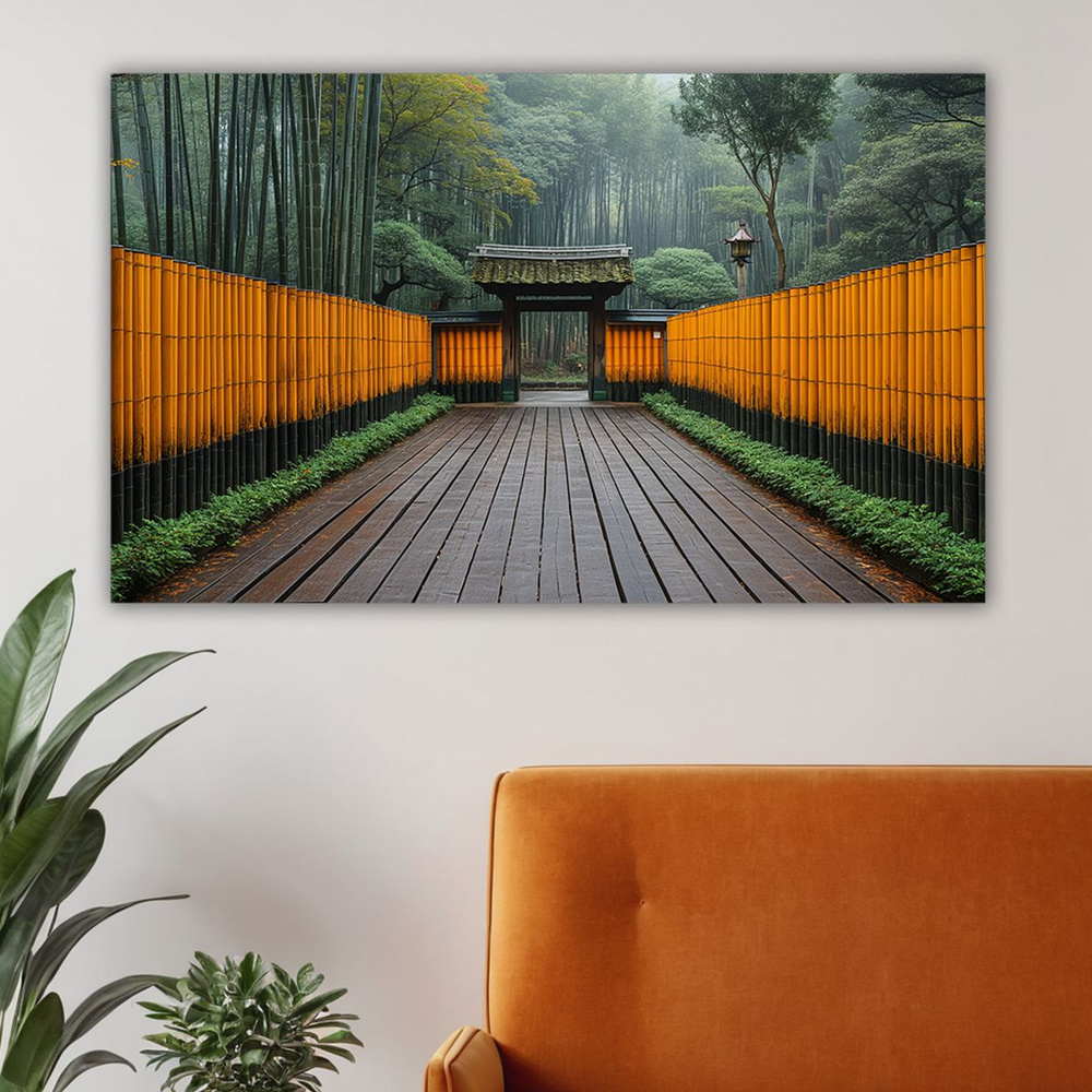 ДоброДаров Картина "Бамбуковый парк", 100  х 60 см #1
