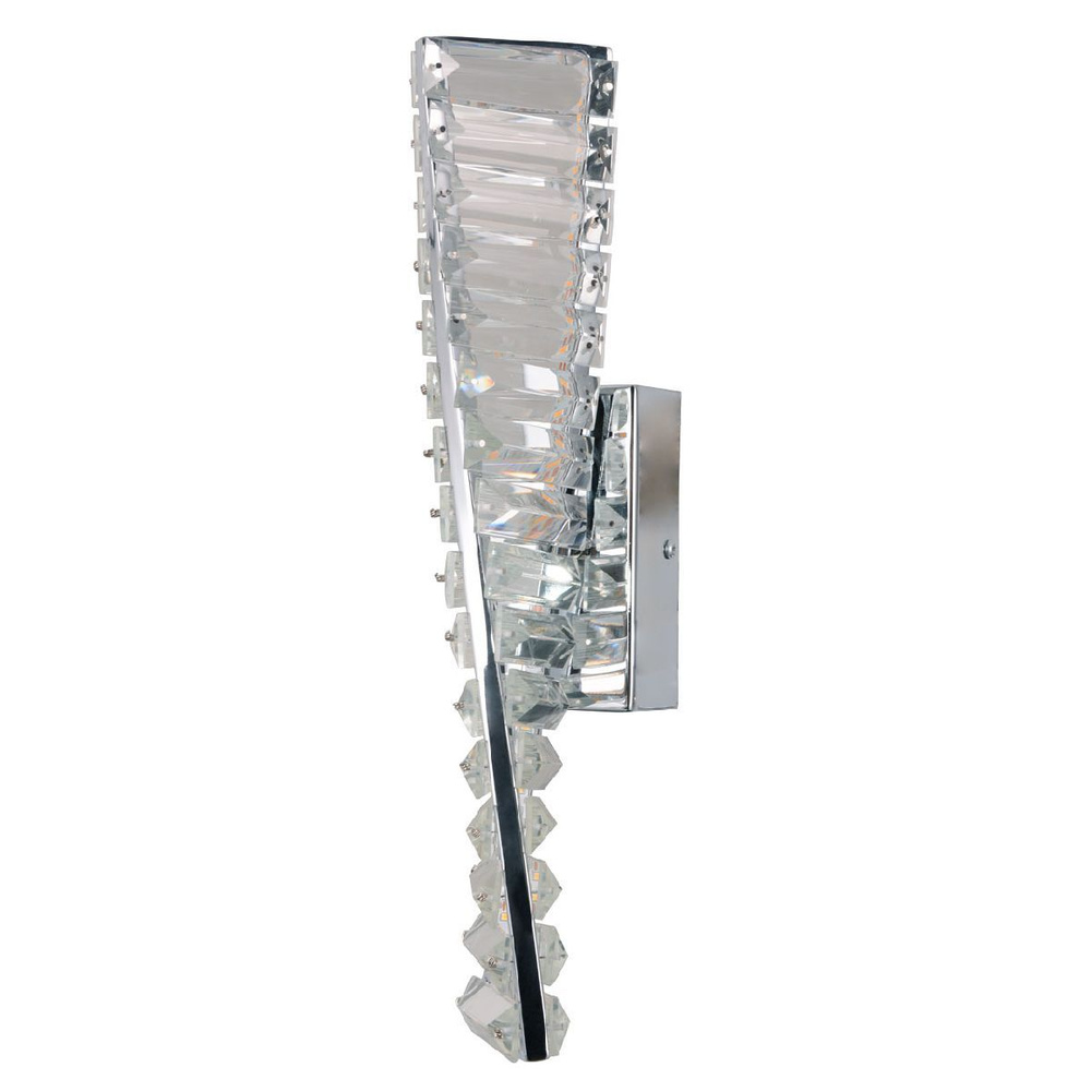 Настенный светильник MW-Light Гослар 498027401, Светодиодная, LED, Стекло/Прозрачный, Металл/Хром, Модерн, #1