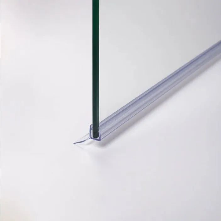 Удобства использования уплотнителя с Ц-образным профилем для душевых кабин, на стекло толщиной 5 мм, длина 200 см, лепесток 13 мм