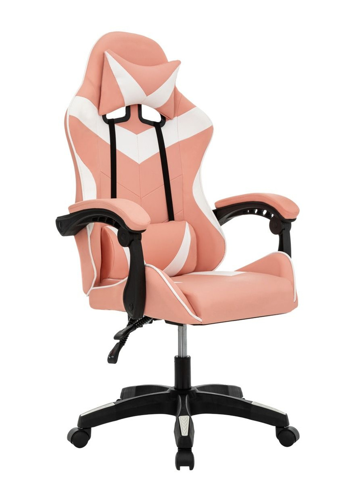 NXTeam Игровое компьютерное кресло, розово-белый 6 #1