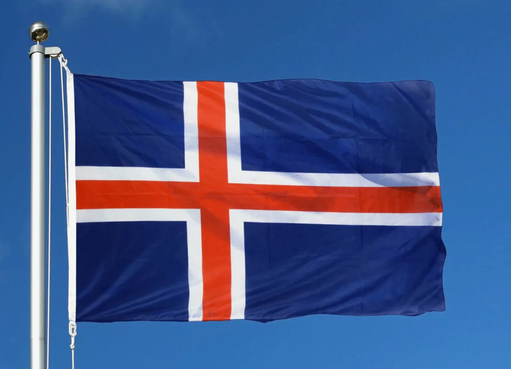 Флаг Исландии 40х60 см с люверсами #1