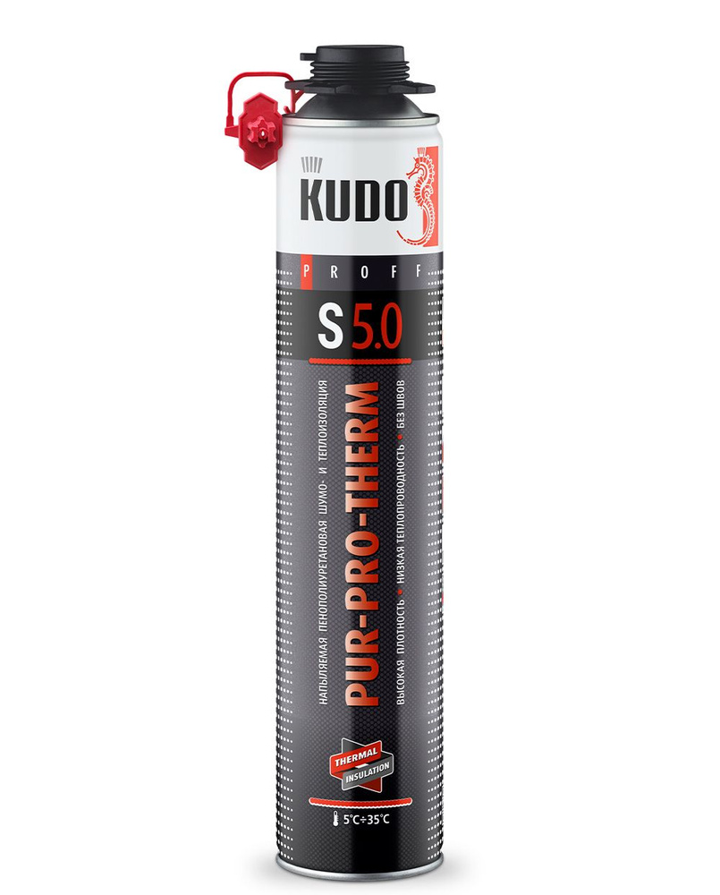 Утеплитель напыляемый Kudo PUR-PRO-THERM S 5.0 1000 мл #1