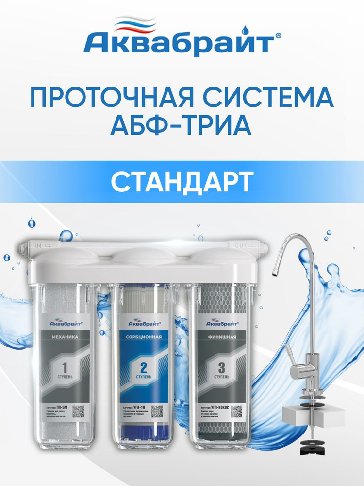 Фильтр для воды Аквабрайт ТРИА-Стандарт #1