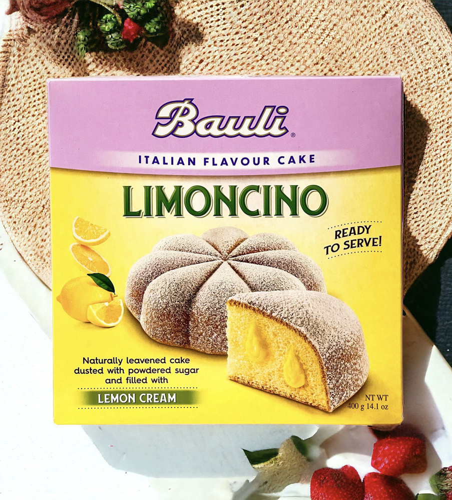 Кекс (кулич) с кремовой начинкой "Bauli" Limoncino, 400г, Италия #1