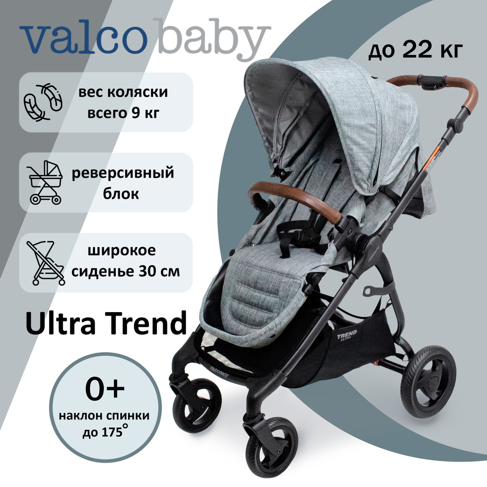 Коляска прогулочная с реверсивным блоком Valco baby Snap 4 Ultra Trend цвет: Grey Marle  #1