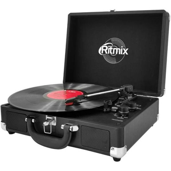 Проигрыватель виниловых дисков Ritmix LP-120B black / черный, для виниловых грампластинок, Bluetooth, #1