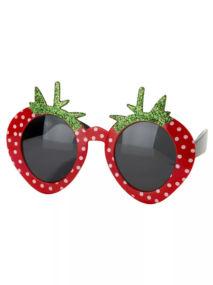 Очки карнавальные Клубника. Милые очки для праздника #1