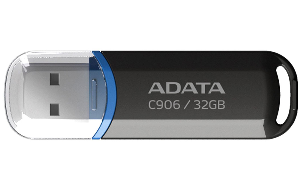 ADATA USB-флеш-накопитель Флешка usb Classic C906 32 GB Black 32 ГБ, черный  #1