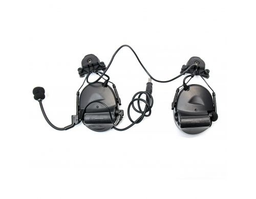 Активные наушники (Z-TAC) COMTAC II (BK) Z153 + EX Helmet Rail Adapter Set (Wendy version)  #1