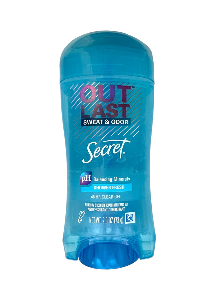 Прозрачный дезодорант-гель SECRET OUT LAST SHOWER FRESH, 48 часов, 73 гр США  #1