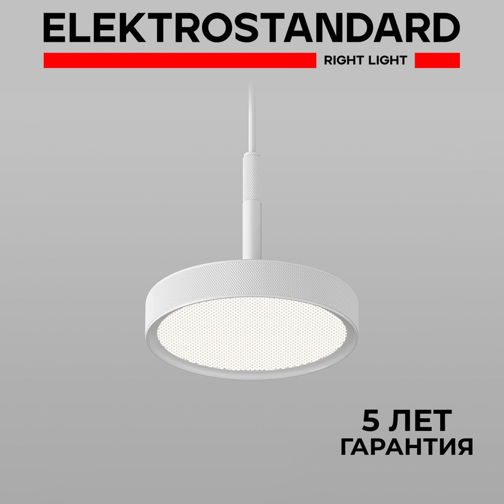Подвесной светильник светодиодный в современном стиле Elektrostandard Plate 50260 LED белый  #1