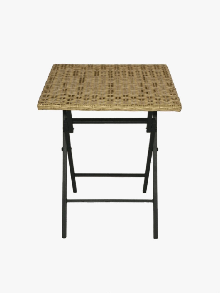 Складной стол для сада,Искусственный ротанг (пластик), Металл 60х75 см  #1