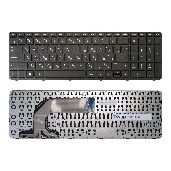 Клавиатура для ноутбука HP Pavilion Envy 17e 17e000 Series. Плоский Enter. Черная с черной рамкой. 725365001 #1