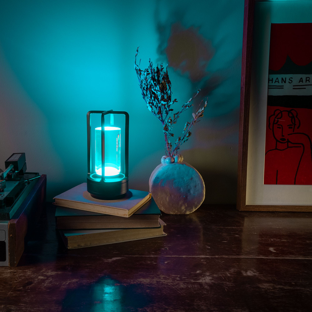 Лампа декоративная настольная беспроводная светодиодная Fjord Luminar RGB с пультом управления  #1