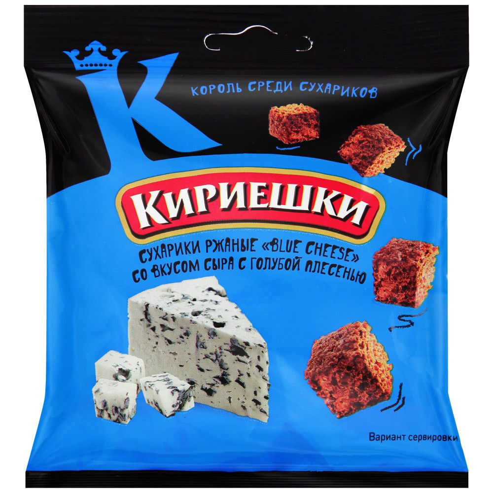 Сухарики Кириешки ''Сыр с голубой плесенью'' 40 гр #1