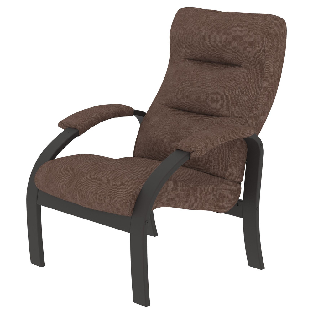 Кресло для отдыха Мебелик Шоле, Ткань опхелия 15, каркас венге  #1