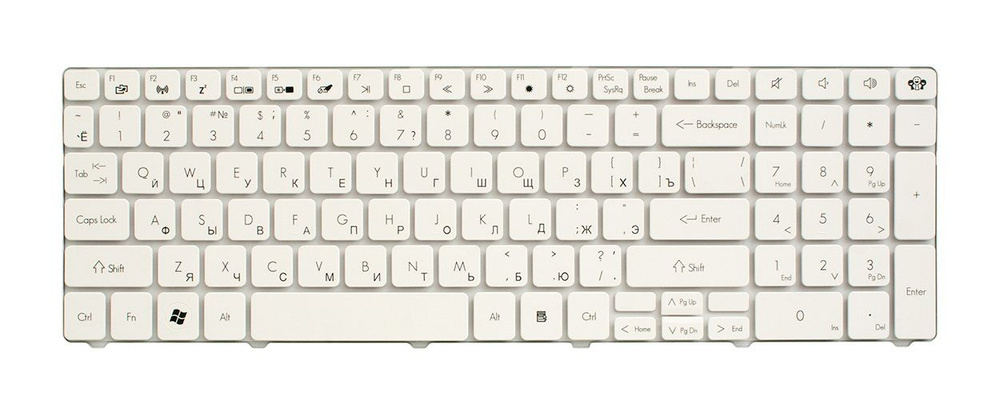 Клавиатура для ноутбука Packard Bell EasyNote TE11-HC-32374G32Mnks белая #1