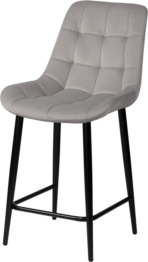 Полубарный стул Эйден 65 см светло-серый / черный #1