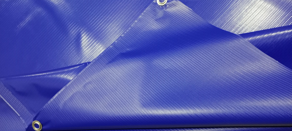 Тент ПВХ облегченный синий 300 г/м2, 3х3, с люверсами #1