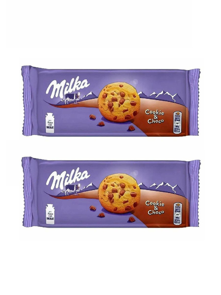 Печенье Milka Choco & Cookie с шоколадной крошкой, 135 г х 2 шт #1
