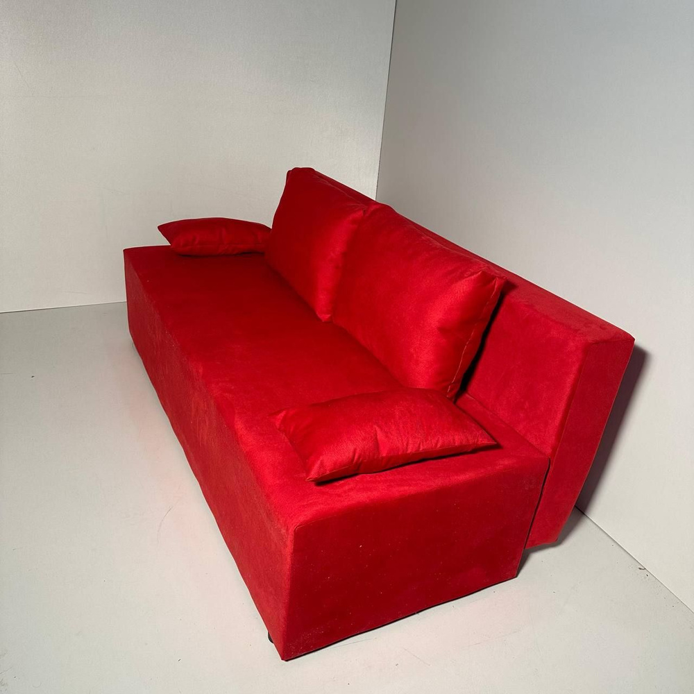 Диван-кровать Азета 14, механизм Еврокнижка, 188х90х78 см,красный  #1