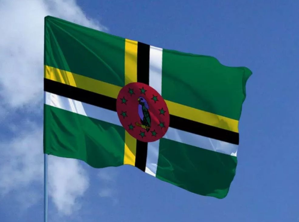 Флаг Доминики 70х105 см #1