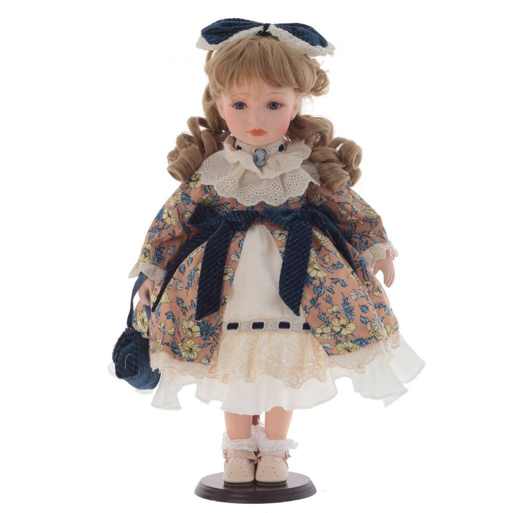 Кукла фарфоровая на подставке "Юленька" #1