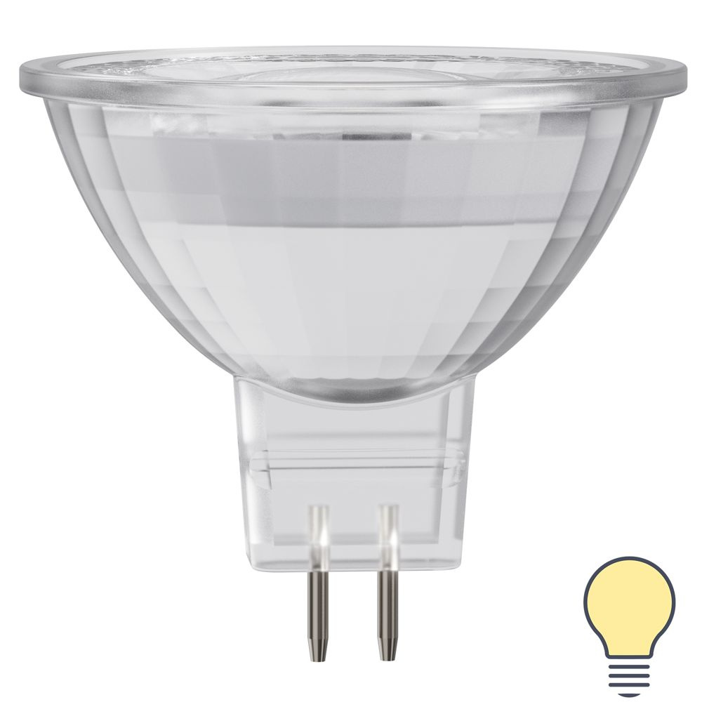 Лампа светодиодная Lexman GU5.3 12 В 6 Вт спот прозрачная 500 лм теплый белый свет  #1