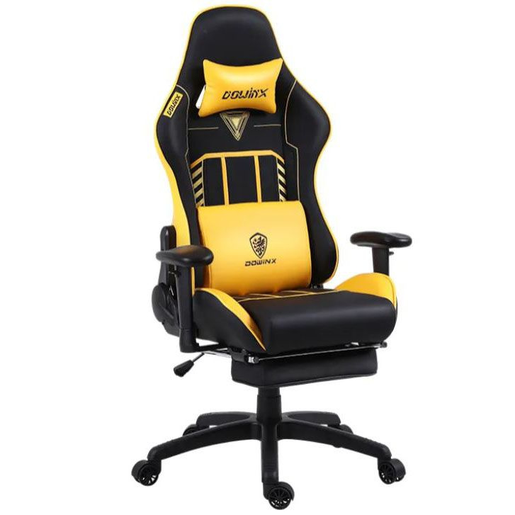 CyberZone Игровое компьютерное кресло, белое с черным 52 #1