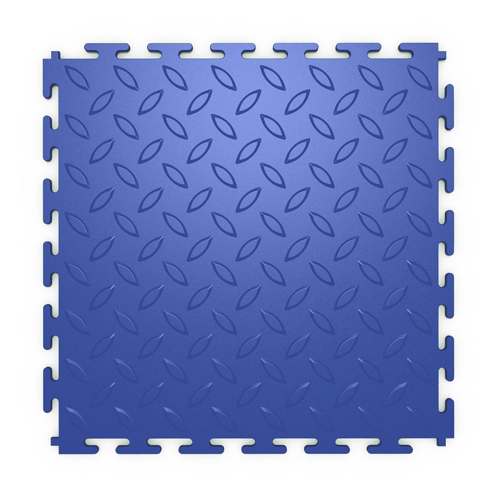 Плитка ПВХ модульная на пол 25х25 см LT mini blue Diamond PVC #1