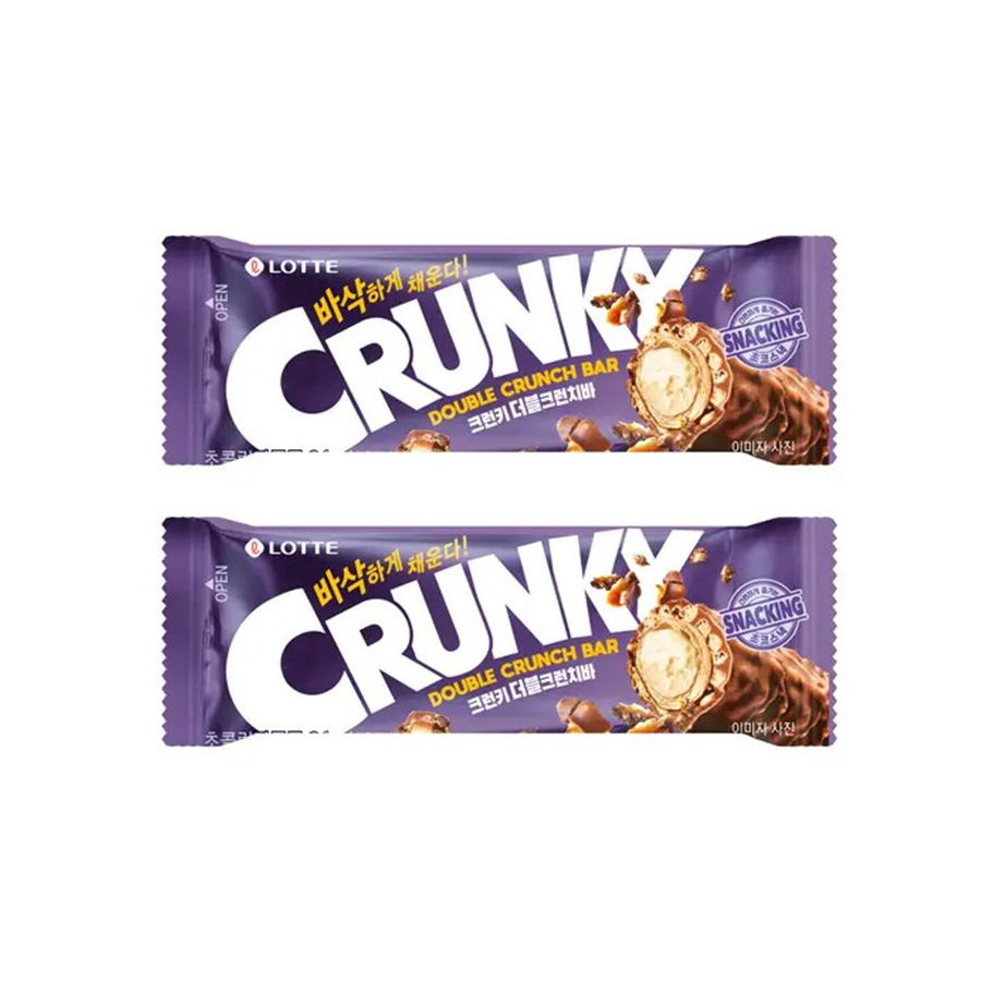 Шоколадный батончик двойной хруст Crunky Double Crunch Bar, 2 шт. по 36 г  #1