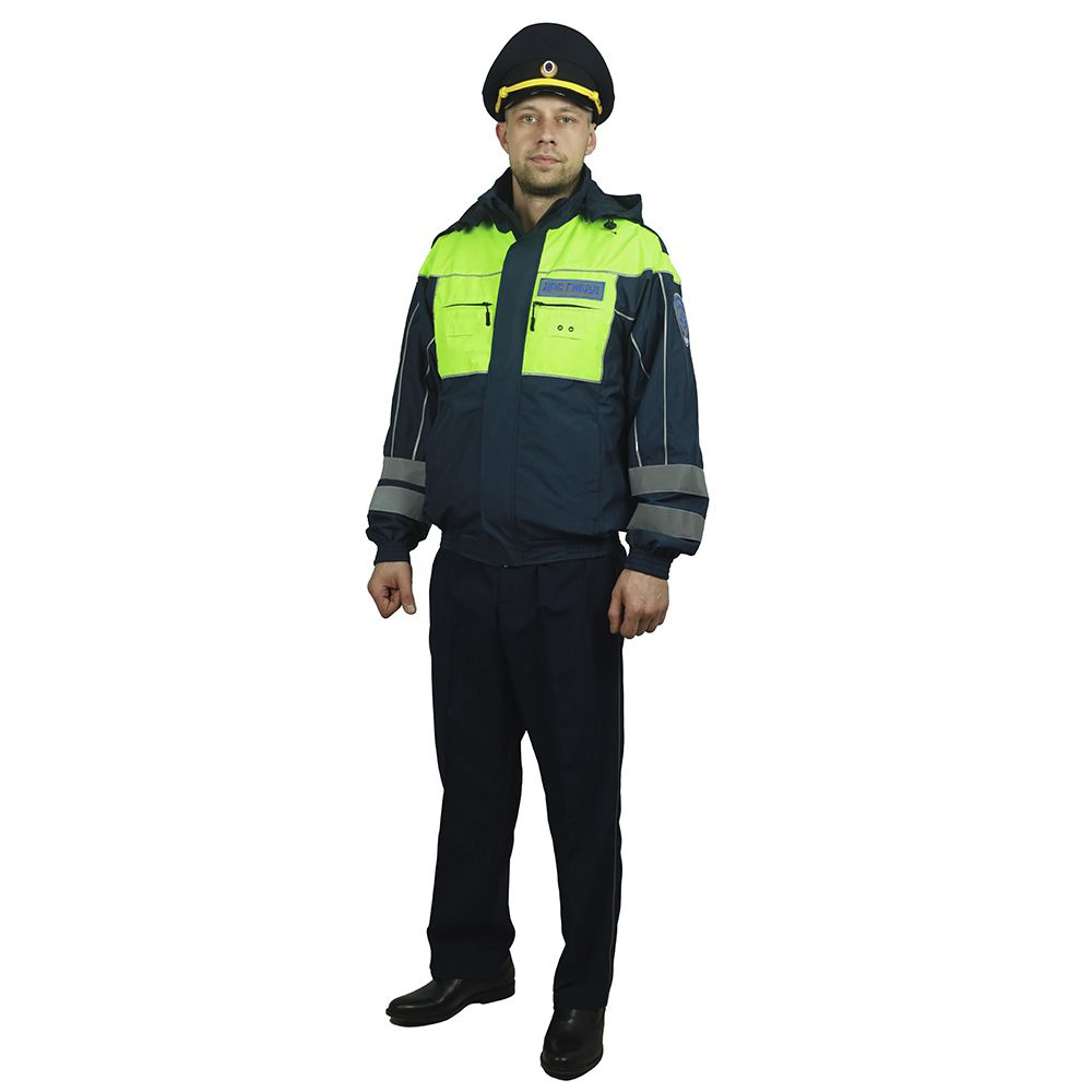 Куртка-ветровка (дождевик) сотрудников Госавтоинспекции ГИБДД и ДПС уставная нового образца (приказ 777). #1