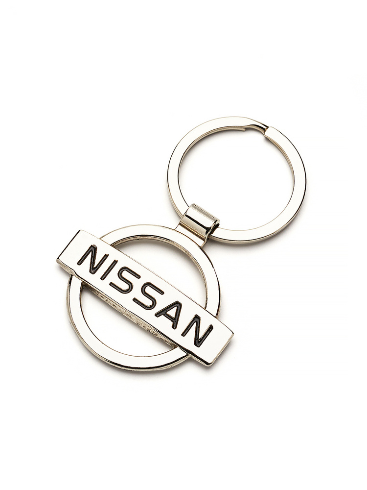 Брелок для ключей металлический с эмблемой Nissan ( Ниссан )  #1
