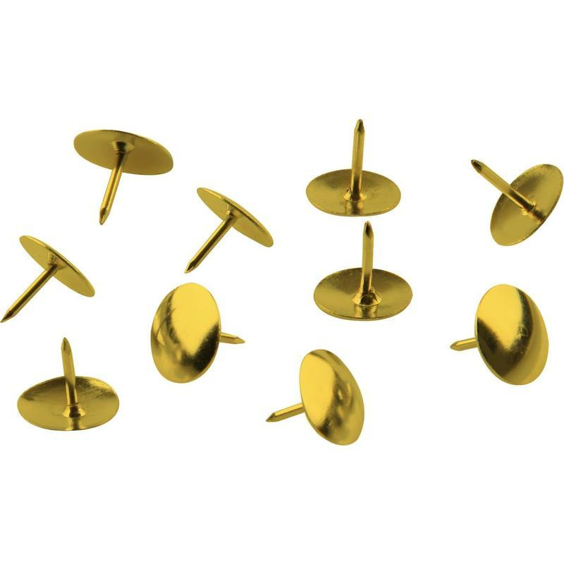 Кнопки канцелярские Attache Economy металлические, золотистые, 100 шт./уп.  #1