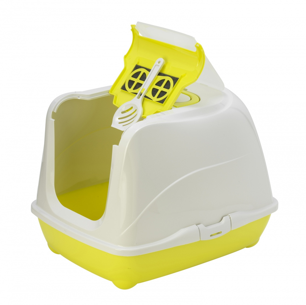 Moderna Туалет-домик Jumbo с угольным фильтром, 57х44х41см, лимонно-желтый, 1,7 кг  #1