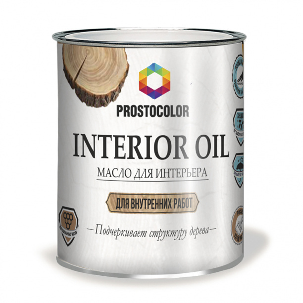 Масло для интерьера Interior PROSTOCOLOR Oil 0,75 л дуб #1