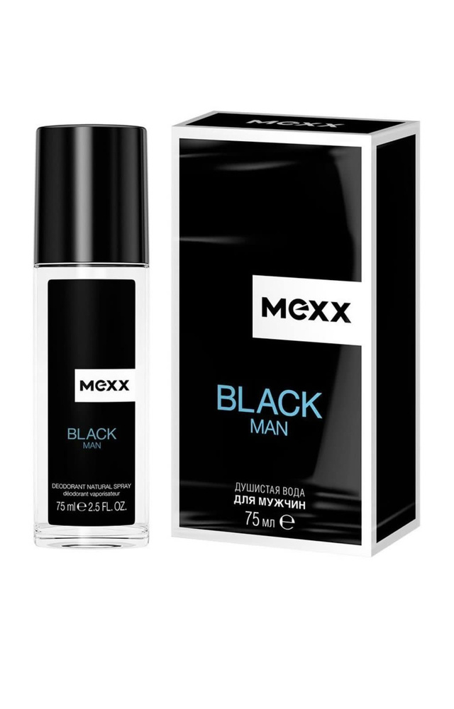 Mexx Душистая вода мужская/ Mexx /Black Man/ 75 мл/ Туалетная вода 75 мл  #1