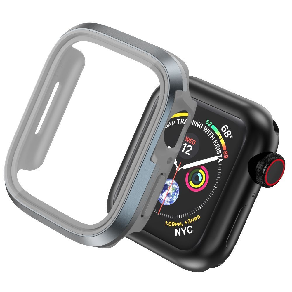 Чехол + защитное стекло для часов WiWU Defender Watch JD-104 для Apple Watch 4/5/6/SE 44mm - Серый  #1