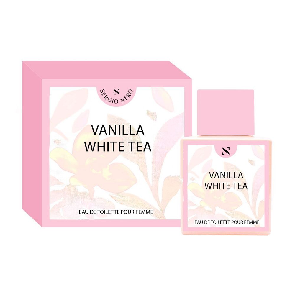 SERGIO NERO/Туалетная вода женская Vanilla White tea 50 мл/Парфюм женский, парфюм,женский, духи, туалетная #1