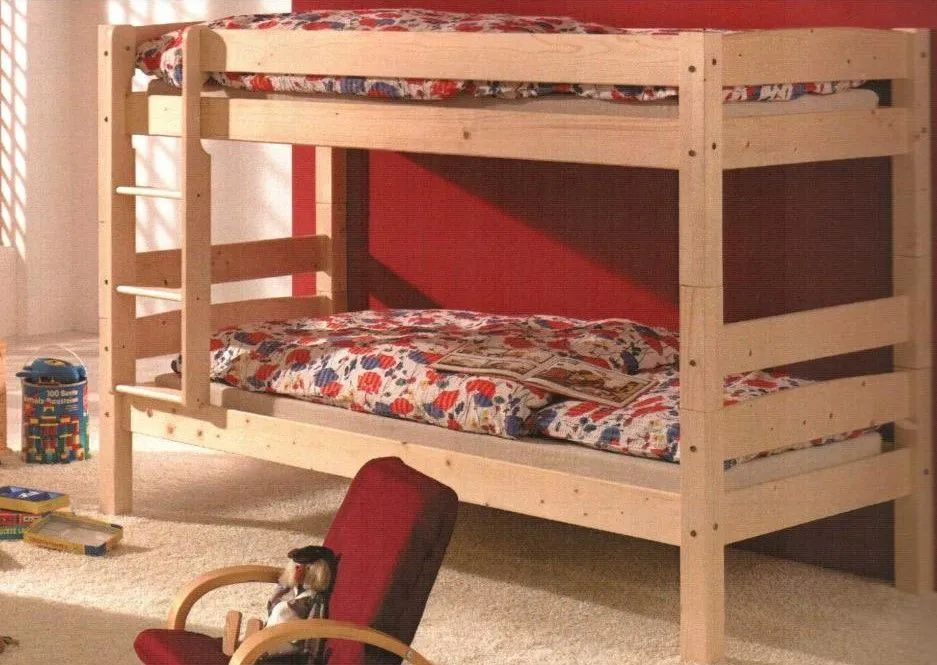 Двухъярусная кровать 90х200 Дана из массива сосны