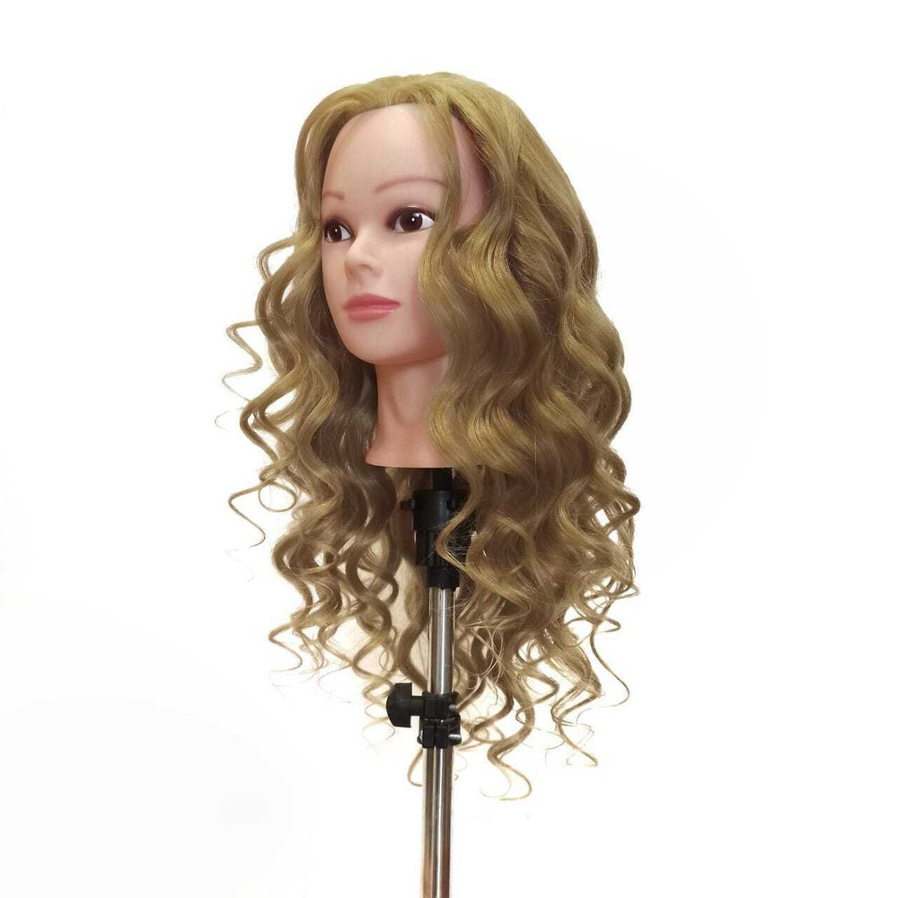 "Анна" манекен голова с 50% натуральными волосами для причесок  #1