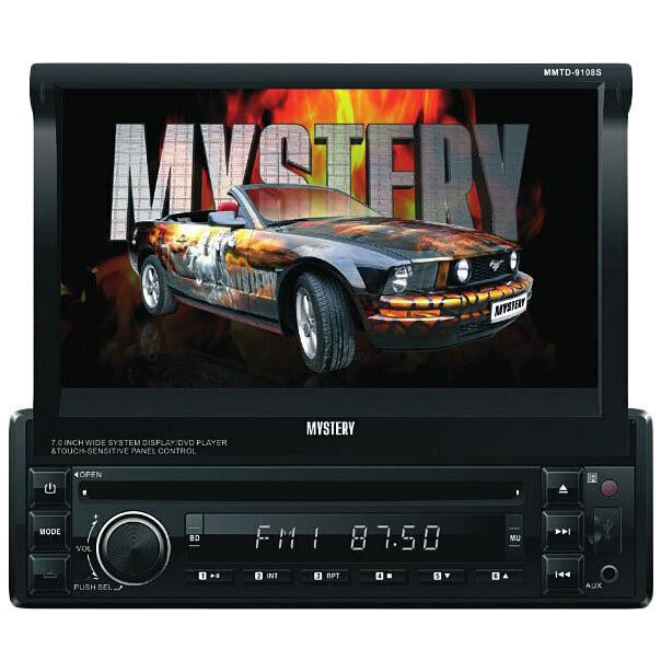 Автомобильная мультимедийная система 1 DIN с выдвижным экраном MMTD-9108S (магнитола)  #1