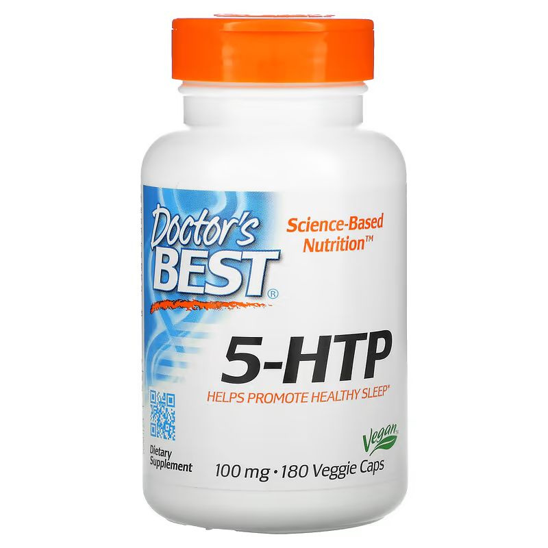 5-HTP Doctor's Best 5-гидрокситриптофан 100 мг 180 вегетарианских капсул  #1