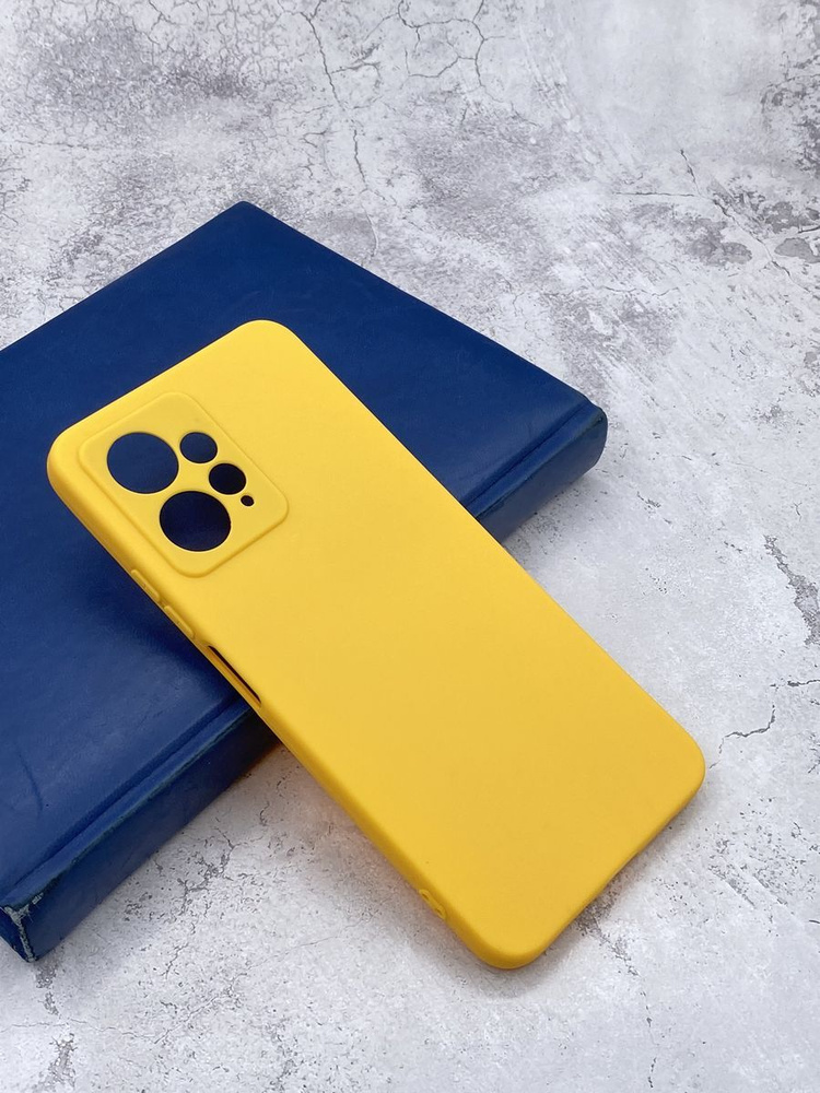 Силиконовый чехол на Xiaomi Redmi Note 12 (4G) желтый #1